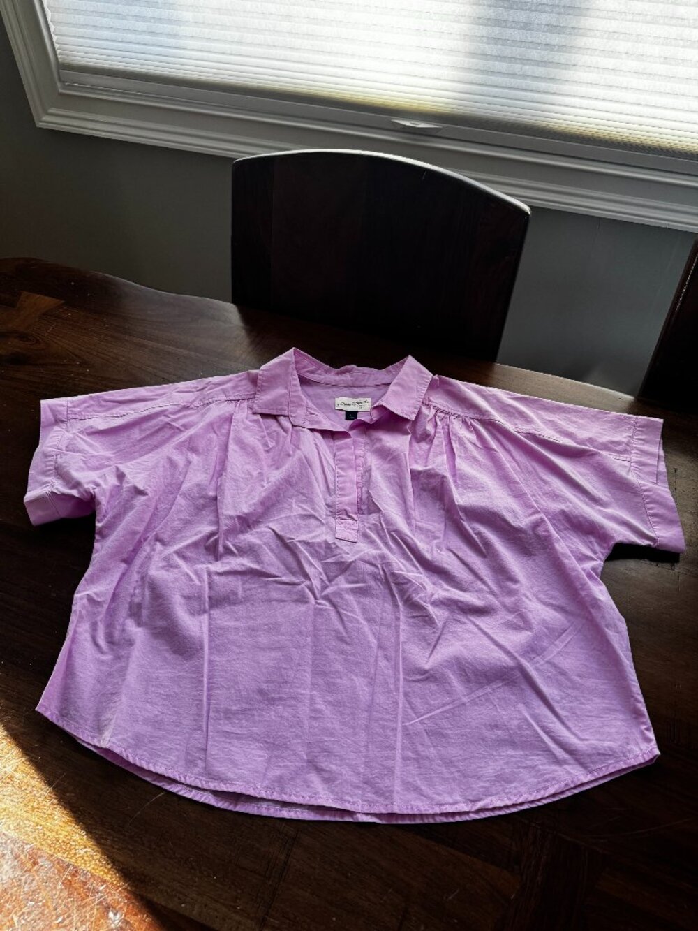 Universal Thread Pink V Neck Short Sleeve Pullover Top